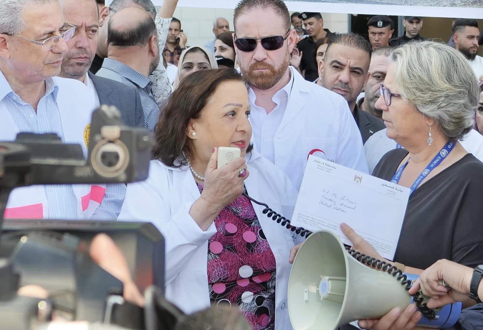 جانب من الوقفة الاحتجاجية